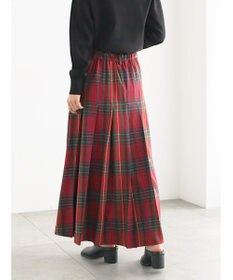 Te chichi チェックアソートロングプリーツスカート