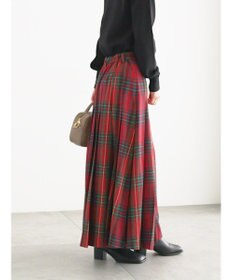 Te chichi チェックアソートロングプリーツスカート