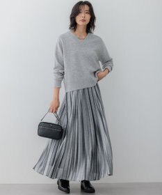 23区 S ホイルプリントプリーツ スカート