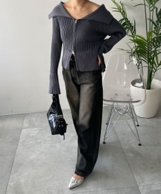 WEGO ダブルジップオフショルニット