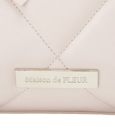 Maison de FLEUR リボンマニアポーチ付きキルティングトート