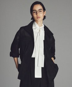 uncrave シアーオーガンジー ミリタリーブルゾン ブラック