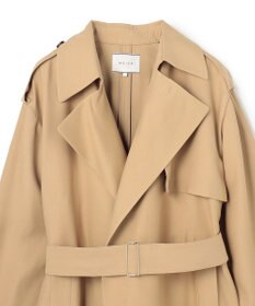 BEIGE， VESZELYITE / ラップショートトレンチコート