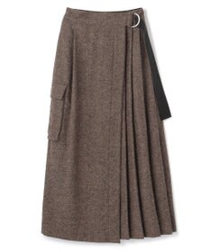 uncrave ネップツイード スカート（uncrave WHITE）