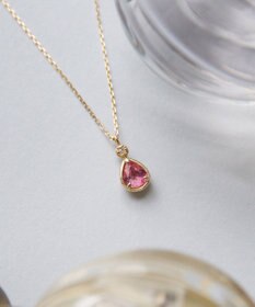 TOCCA 【WEB＆数量限定】PIECE OF FLOWER NECKLACE K10 ピンクトルマリン ダイヤモンド ネックレス