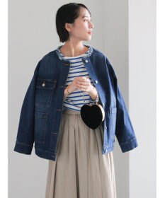 Te chichi ノーカラーデニムジャケット