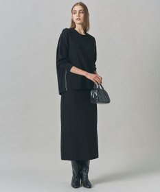 ICB L 【洗える】 シンセティックダブルフェイス ニットプルオーバー