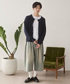 WEGO ネップクルーネックカーディガン