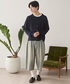 WEGO ネップクルーネックカーディガン