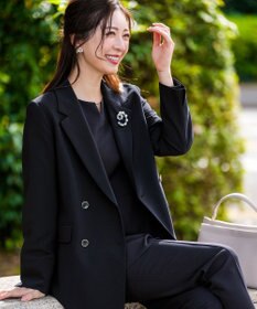 ANY SIS L セレモニーダブルクロス テーラードジャケット