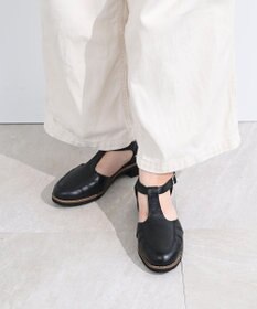 Pointer 本革 通気性Tストラップパンプス