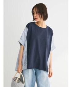 Green Parks 異素材脇切り替えドッキングプルオーバー