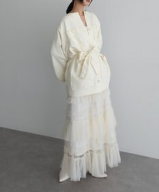 Green Parks ツィードミディ丈ジャケット