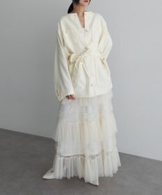 Green Parks ツィードミディ丈ジャケット