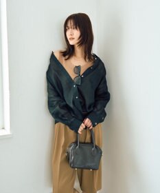 YECCA VECCA 3wayシアーリネンシャツ