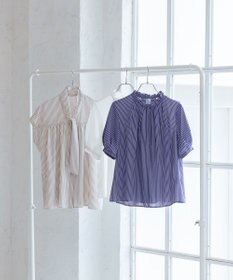 組曲 ライトデシンフリル襟 ブラウス