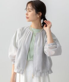 組曲 L カラーボイルノーカラー ブルゾン