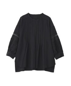 YECCA VECCA レース切替スキッパーブラウス