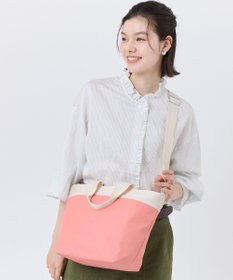 LeSportsac BUCKET TOTE/コーラルパンチ/メレンゲ