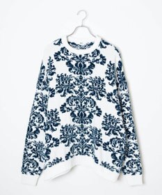 WEGO ベロアモール総柄プルオーバー