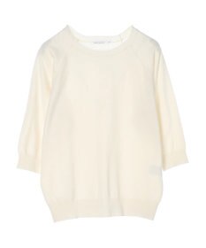 AMERICAN HOLIC ＵＶカットラグラン５分袖ニットプルオーバー