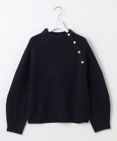 ANY SIS 【洗える】ボトルネックボタンポイントAir ニット