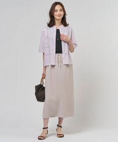 J.PRESS LADIES L 針抜きフライス ノースリーブ カットソー