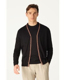 DAKS John Smedley for DAKS ハウスストライプカーディガン