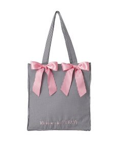 Maison de FLEUR ギンガムリボンスクエアトートバッグ