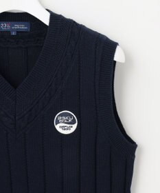 23区GOLF 【WOMEN】コットンアクリル ニットベスト