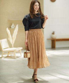 組曲 L 【接触冷感】コンビネーションポンチデザイン カットソー