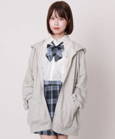 WEGO 【SCHOOLITEM】ルーズフィットZIPパーカー