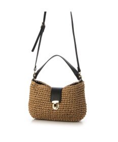 UNBILLION cachecache 差し込みフラップ2wayワンハンドルクロッシェトート