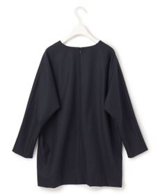 ICB 【洗える・WEB限定カラーあり】 ウールミルドサキソニー キーネックブラウス