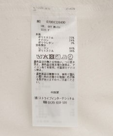 YECCA VECCA パールジャガードペプラムブラウス