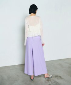 GRACE CONTINENTAL ツータックベルトワイドパンツ