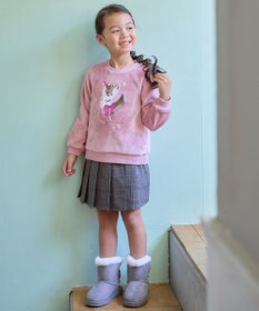 ANY KIDS 両面 フリース スパンコール トレーナー