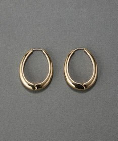 Phoebe 【金属アレルギー対応】プライムオーバルフープピアス　ゴールド