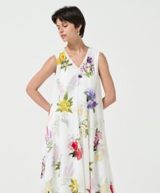 GRACE CONTINENTAL ボタニカルレイヤードワンピース