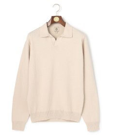 J.PRESS MEN ミックスブークレ スキッパーポロシャツ