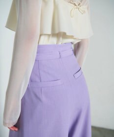 GRACE CONTINENTAL ツータックベルトワイドパンツ