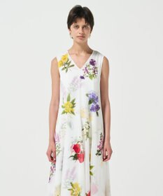 GRACE CONTINENTAL ボタニカルレイヤードワンピース