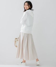 23区 L 【洗える】ハイカウントライトタフタ ギャザースカート