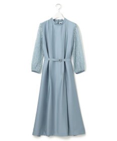 23区 L 【APPLAUDIR】ノーブルサテン レースコンビドレス