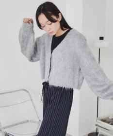 WEGO ファータッチニットショートカーデ