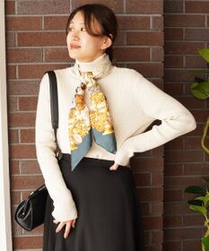 TOQUE 〈大草直子さんアドバイザー〉ベビーアルパカ×シルク ハイネックニット