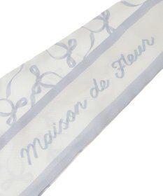 Maison de FLEUR リボンプリントスカーフ