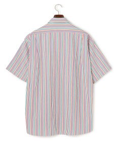 J.PRESS MEN 【J.PRESS ORIGINALS】Cotton Silk Seersucker Regular Half Sleeve Shirt / Baggy-Fit