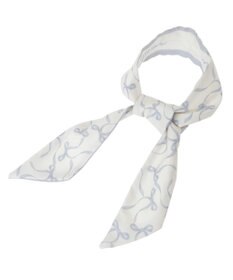 Maison de FLEUR リボンプリントスカーフ