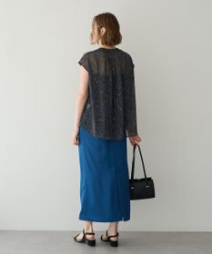 YECCA VECCA シャイニーツイルナロースカート